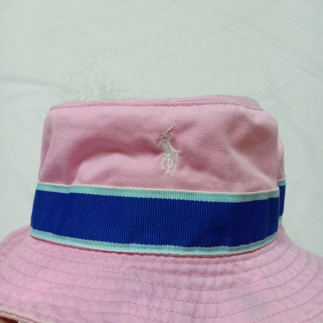 Pink polo cheap bucket hat