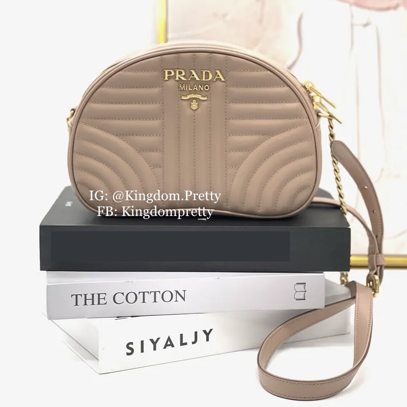 Prada diagramme leather camera bag Clearance