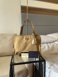 Prada Tessuto Sport Handbag With Padlock