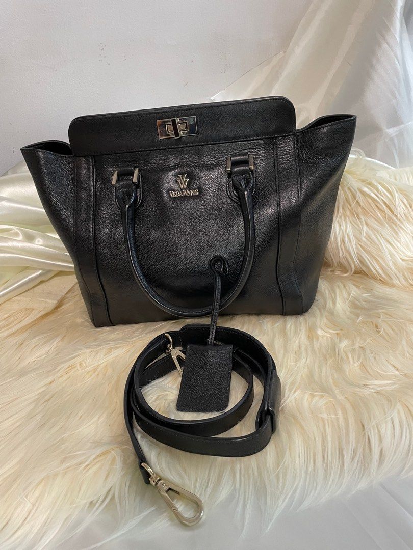 PRELOVED VERA WANG BLACK 2 WAY SLING Women s Fashion Bags Wallets Shoulder Bags on Carousell