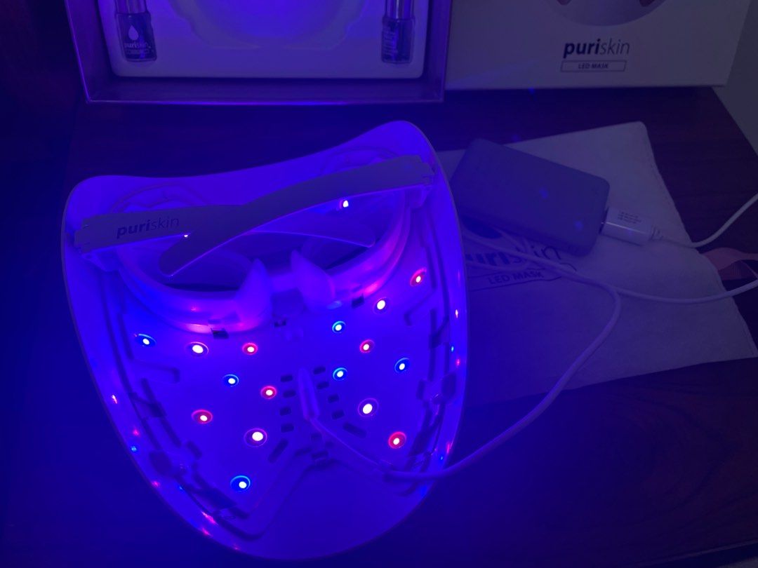 Puriskin LED mask 紅藍燈, 美容＆個人護理, 健康及美容- 皮膚護理
