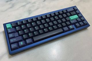 QK65 Blue / Gold fully built custom mechanical keyboard, Computers