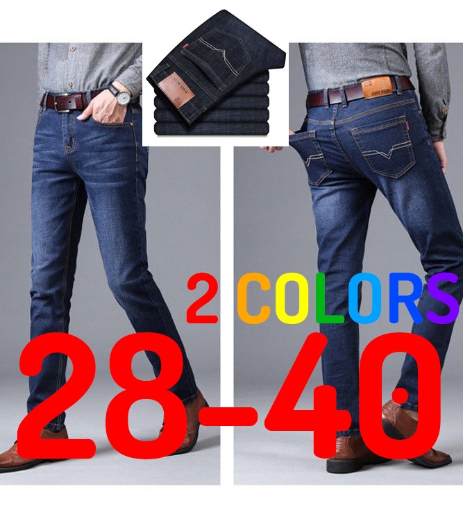 READY STOCK Men Daily Casual Denim Jeans Plus Size Long Pants