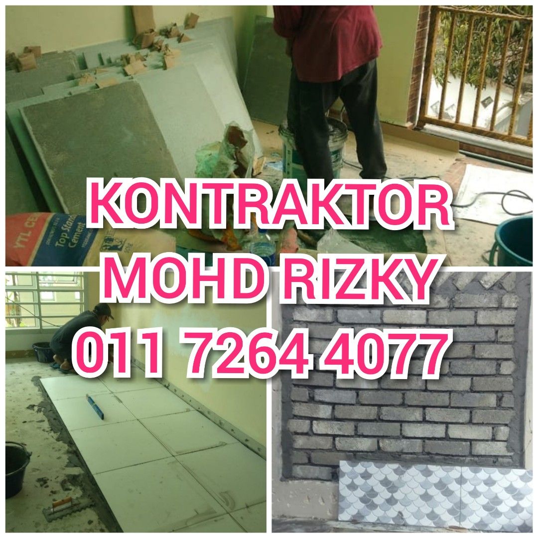 RENOVATION 01172644077 mohd rizky pakar pasang tiles baru, taman puteri ...