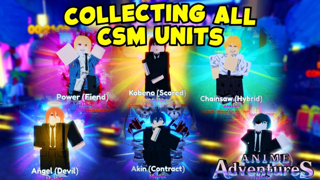 Anime Adventures Roblox limited units and skins (see discription), Video  Gaming, Gaming Accessories, In-Game Products on Carousell