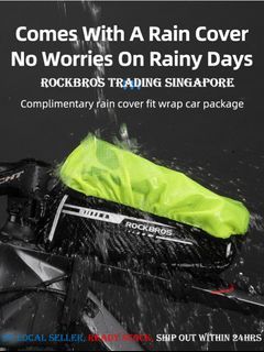 RockBros phone bag tool bag waterproof phone bag Cycling bag Bike phone bag Top tube bag Cycling Top Front Tube Frame Bag MTB Road Bike Bicycle Bags Waterproof Bicycle accessories cycling Accessories 🚲 FREE Rain cover