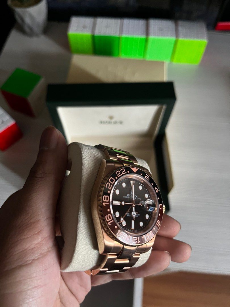 Rolex pepsi rose top gold