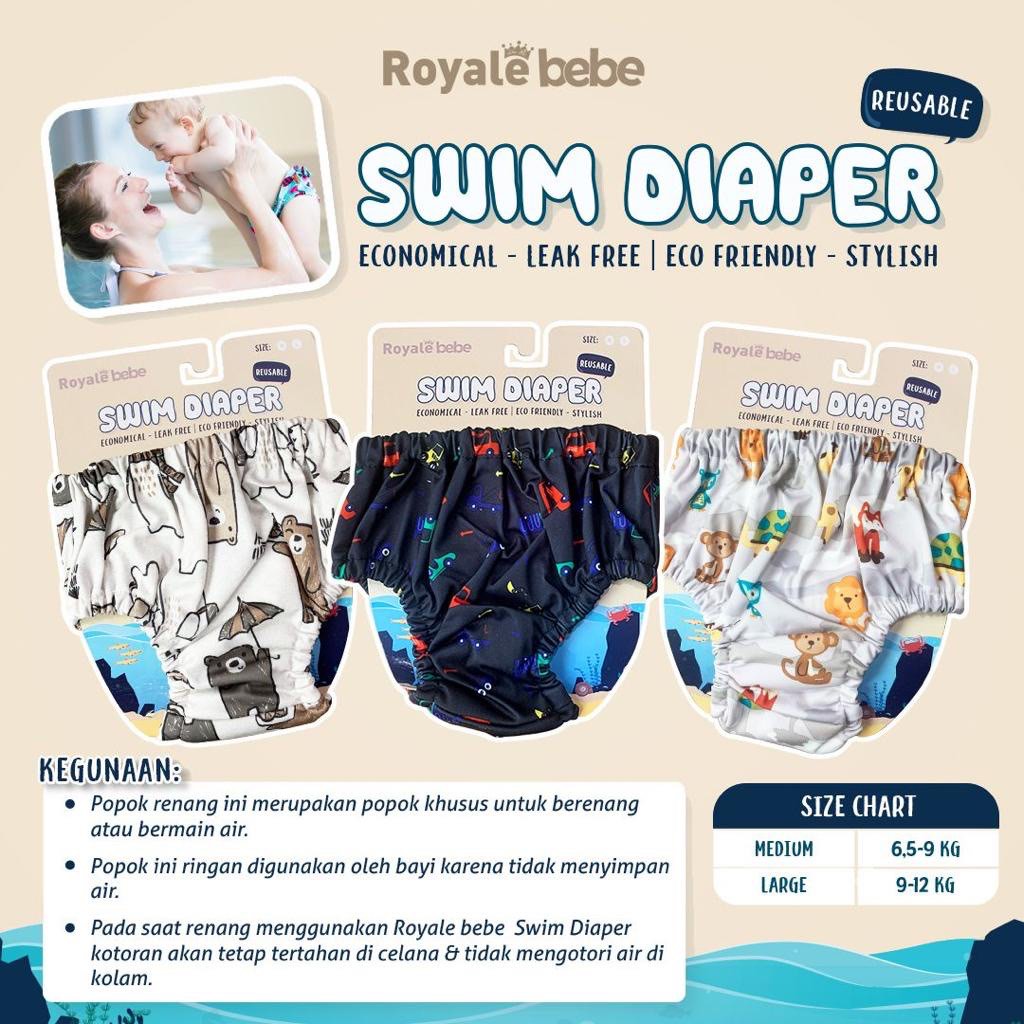 Royale Bebe SWIM DIAPER/Reusable Baby Swimming Diapers/Can Be Used Many