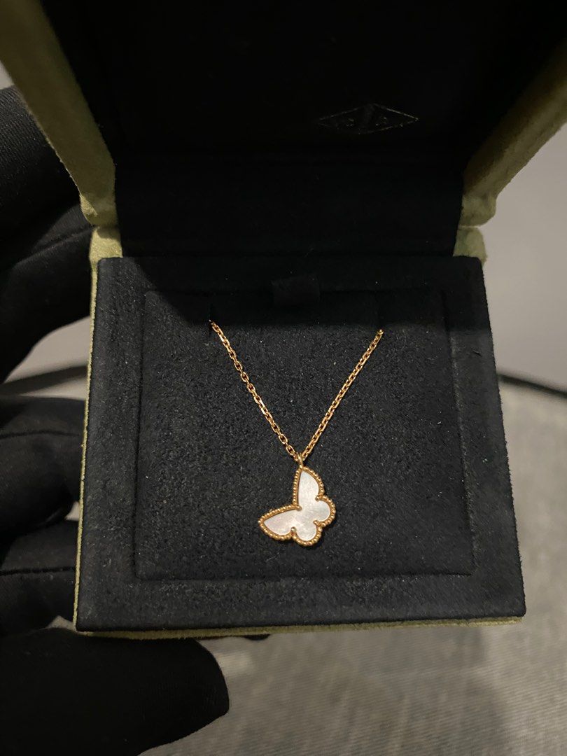 Van cleef butterfly necklace price on sale