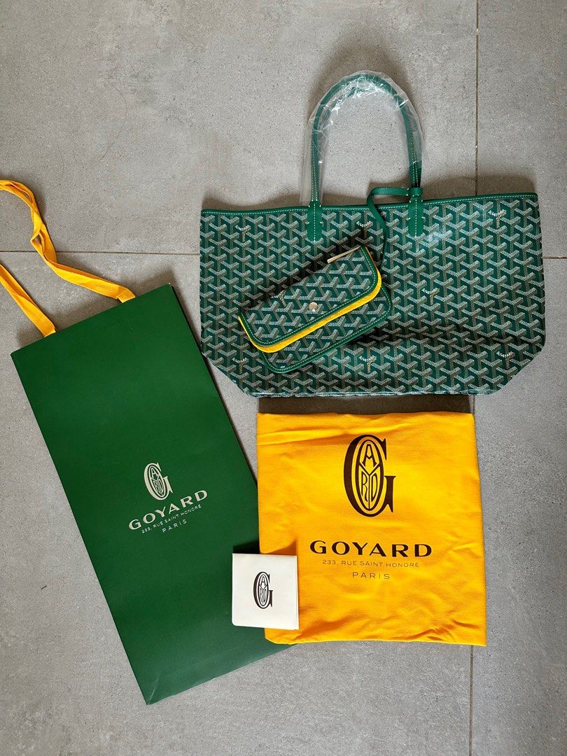 Goyard Artois MM BN Green, Luxury, Bags & Wallets on Carousell