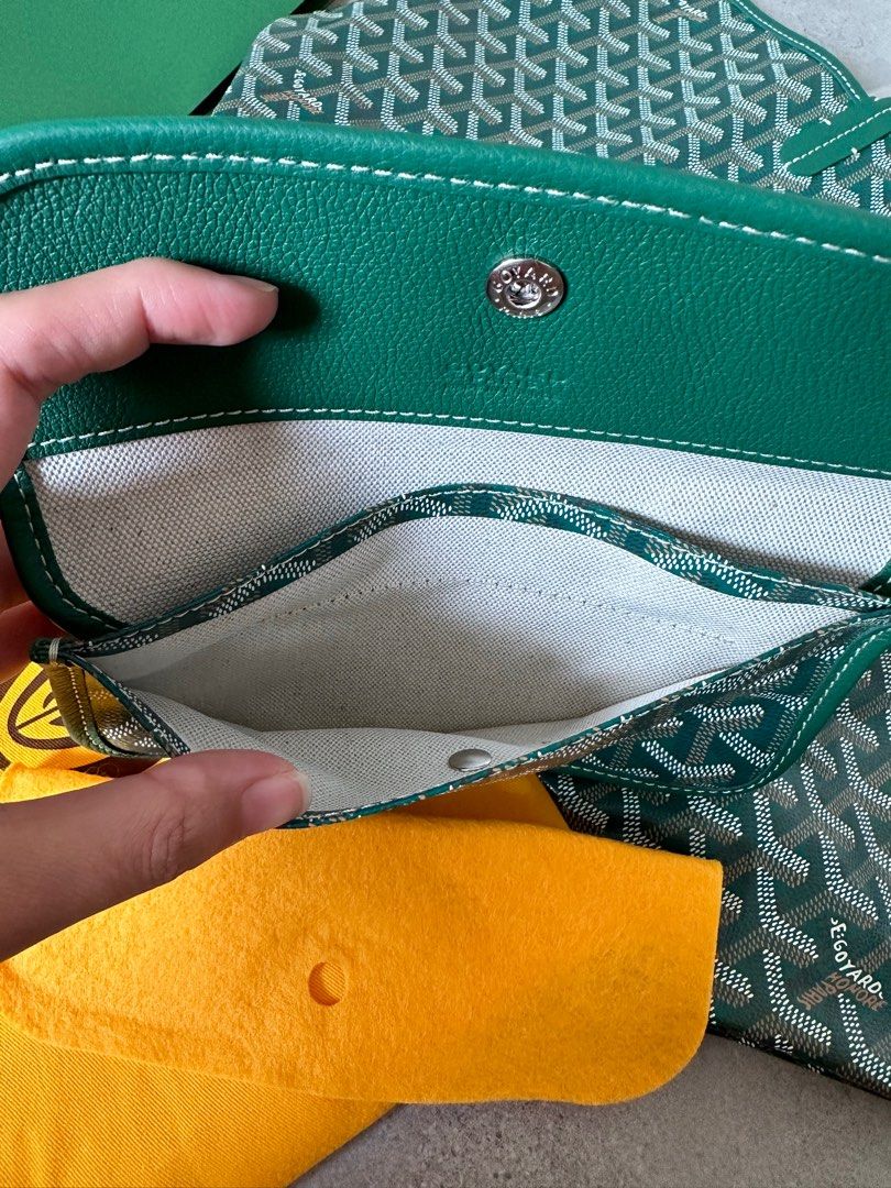 💯Goyard St. Louis PM Size Green, Luxury, Bags & Wallets on Carousell