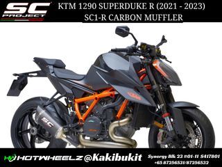 SC PROJECT KTM 1290 SUPERDUKE R (2021 - 2023) CARBON/TITANIUM MUFFLER