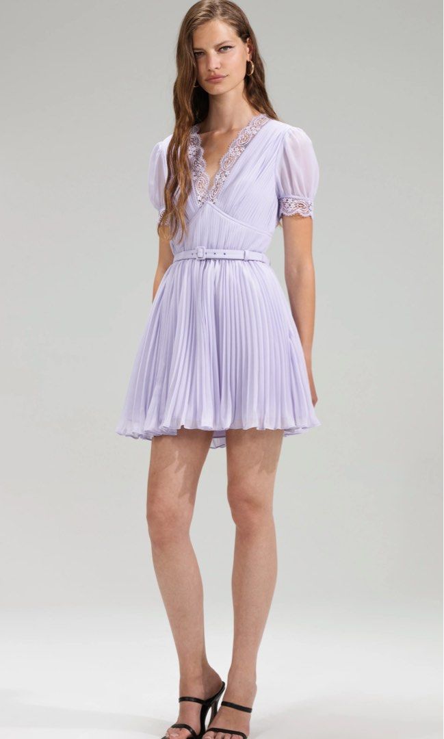Purple lace hotsell mini dress