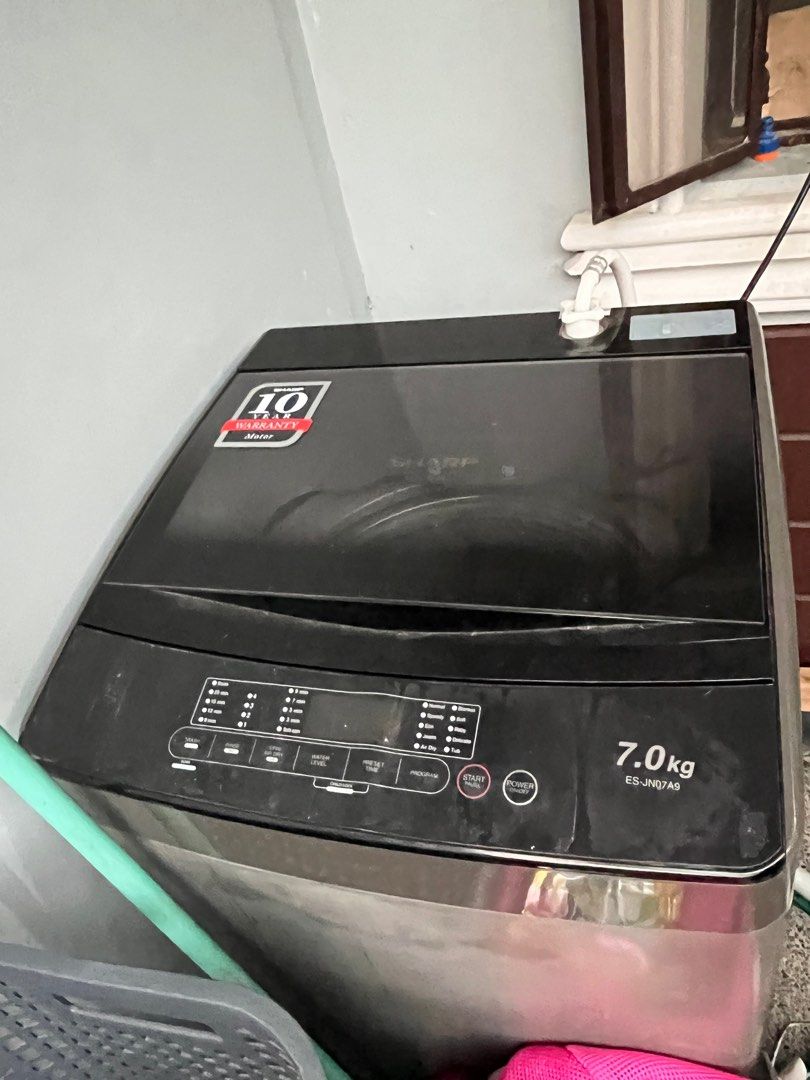 Sharp 7KG Automatic Washing Machine 2nd Hand, TV & Home Appliances