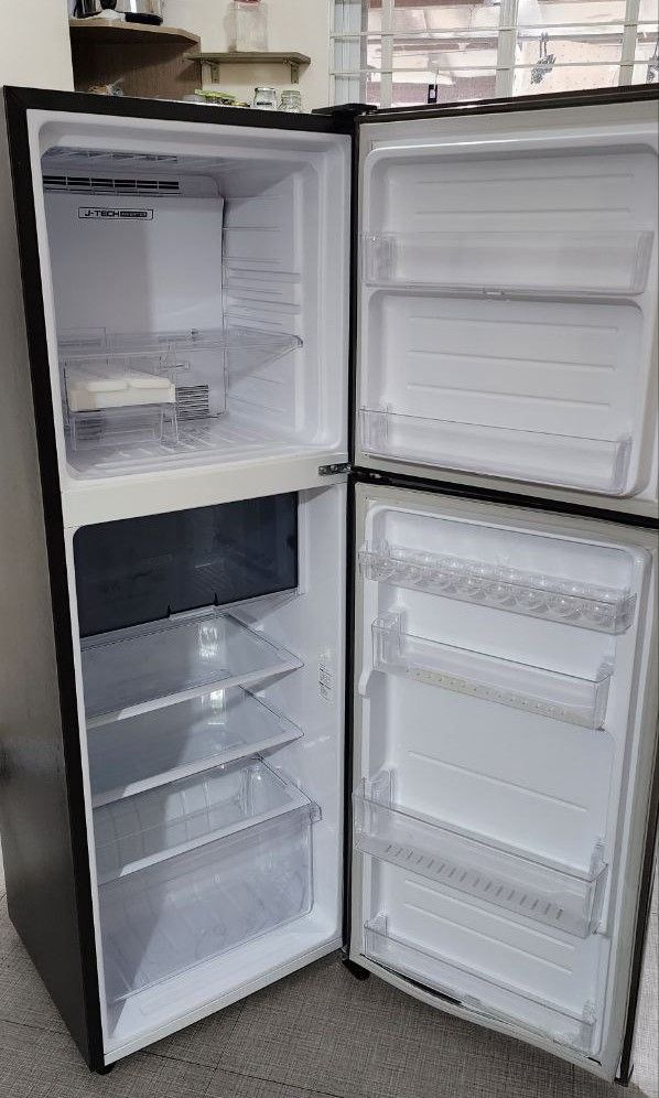 Sharp SJFTS08AVSSL 8.0 cu.ft. Two Door Refrigerator, TV & Home