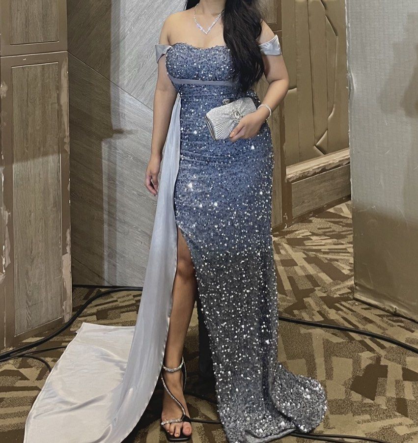 Shiny Long Gown for Rent