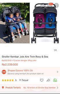 Stroller kembar joie aire