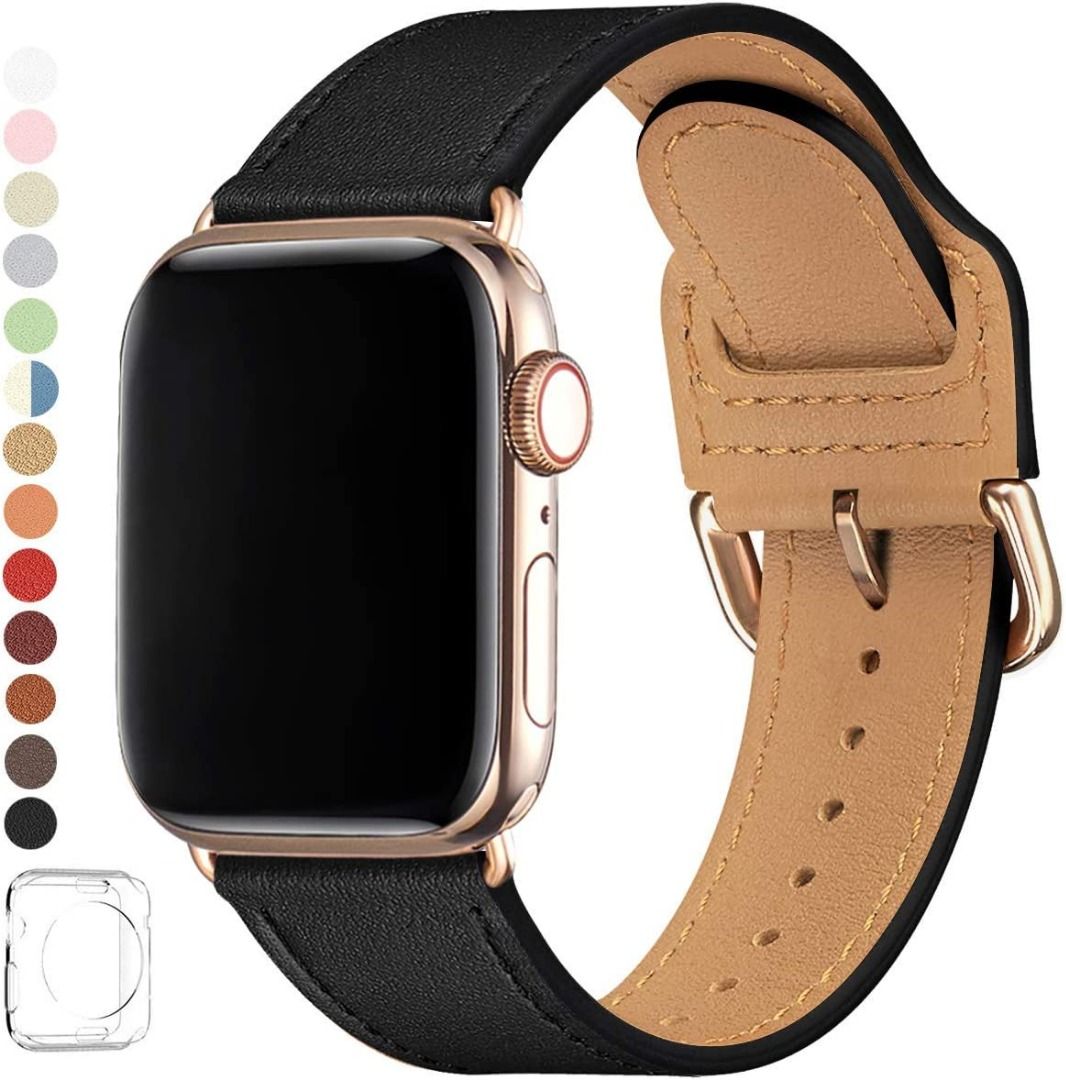 SUNFWR Bands Compatible with Watch Strap 42mm 44mm Top Genuine