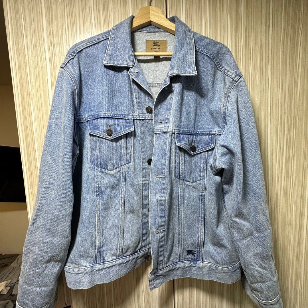 可議）Supreme Burberry 牛仔褸Denim TRUCKER JACKET (2022SS) L size