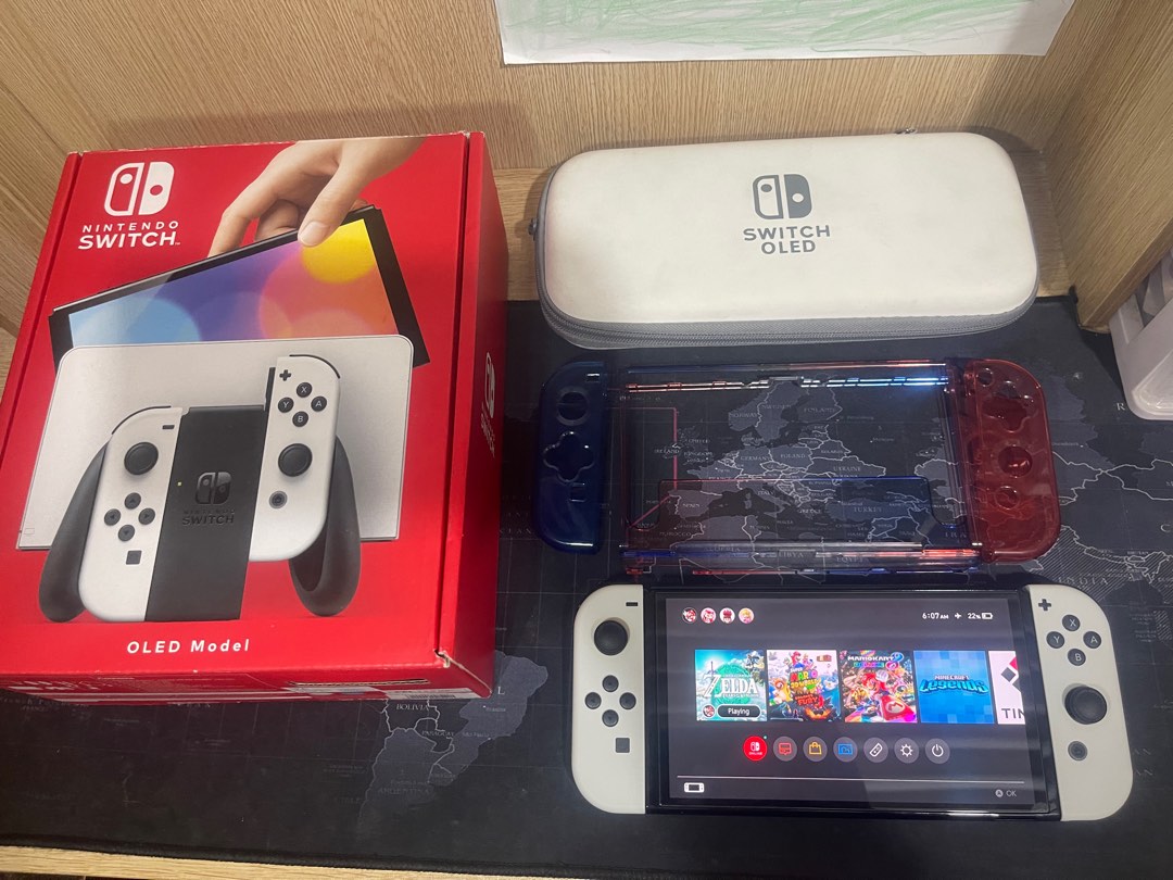 Switch oled jailbreak 128gb, Video Gaming, Video Game Consoles, Nintendo on Carousell