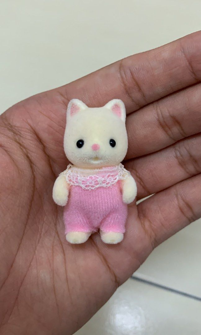 Sylvanian families silk cat baby clearance