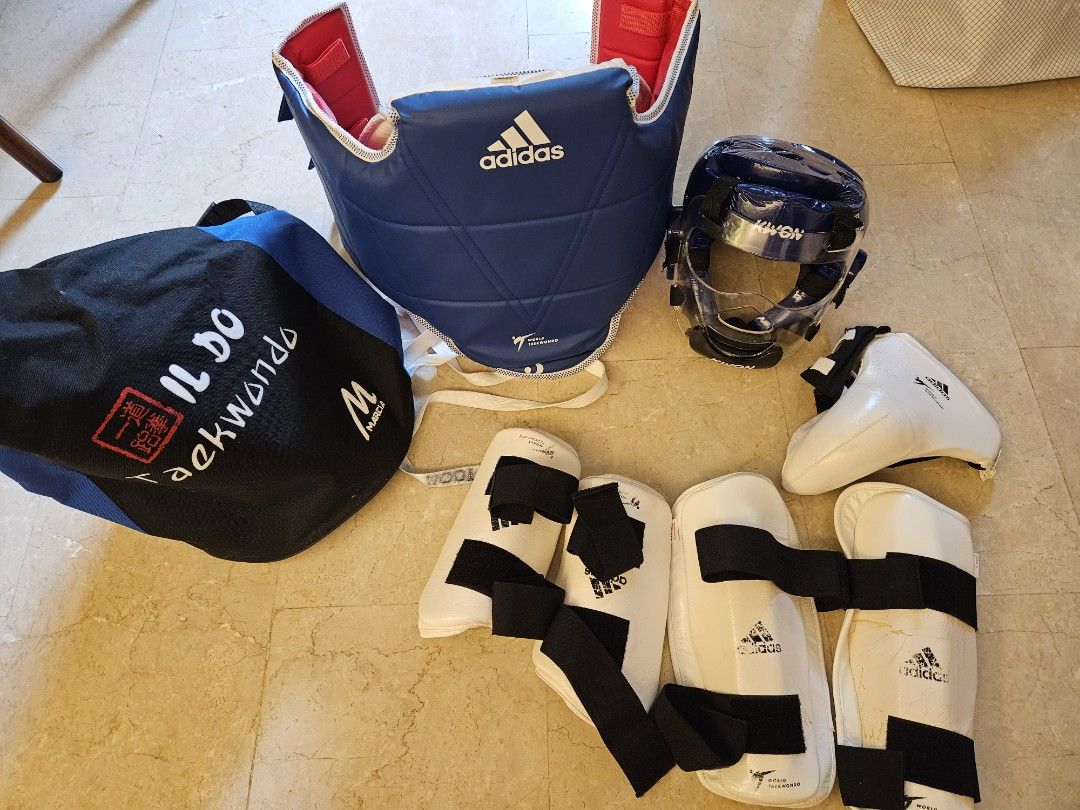 Taekwondo adidas sparring gear set, Sports Equipment, Other Sports