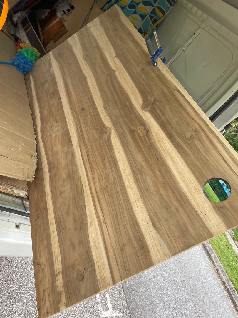 Floating Teakwood plank 2cm thickness cut yr measurements sanded ready