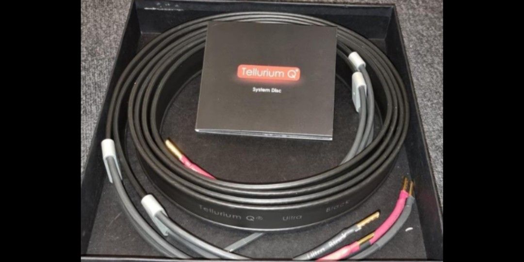 Tellurium Q Ultra Black speaker cable 2.5 m, Audio, Other Audio
