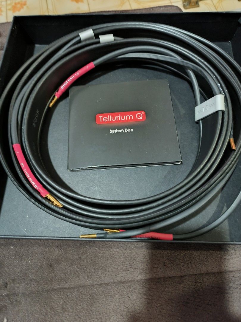 Tellurium Q Ultra Black speaker cable 2.5 m, Audio, Other Audio
