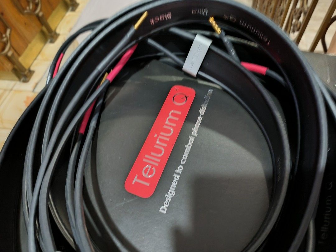 Tellurium Q Ultra Black speaker cable 2.5 m, Audio, Other Audio