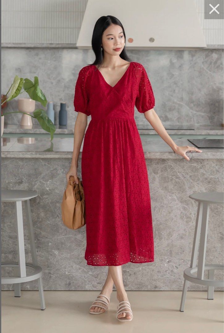 Red best sale sunday dress