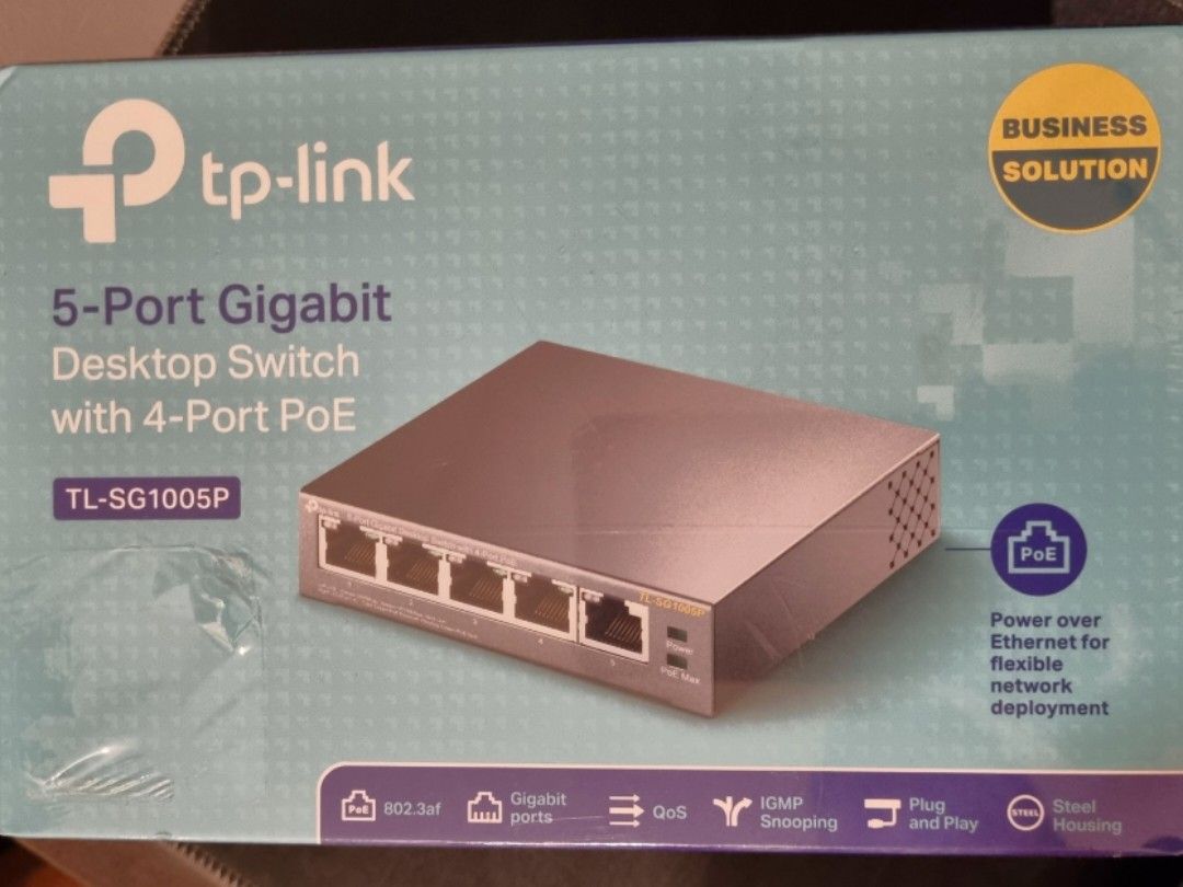 TP-Link 5-Port Gigabit PoE Switch Review TL-SG1005P