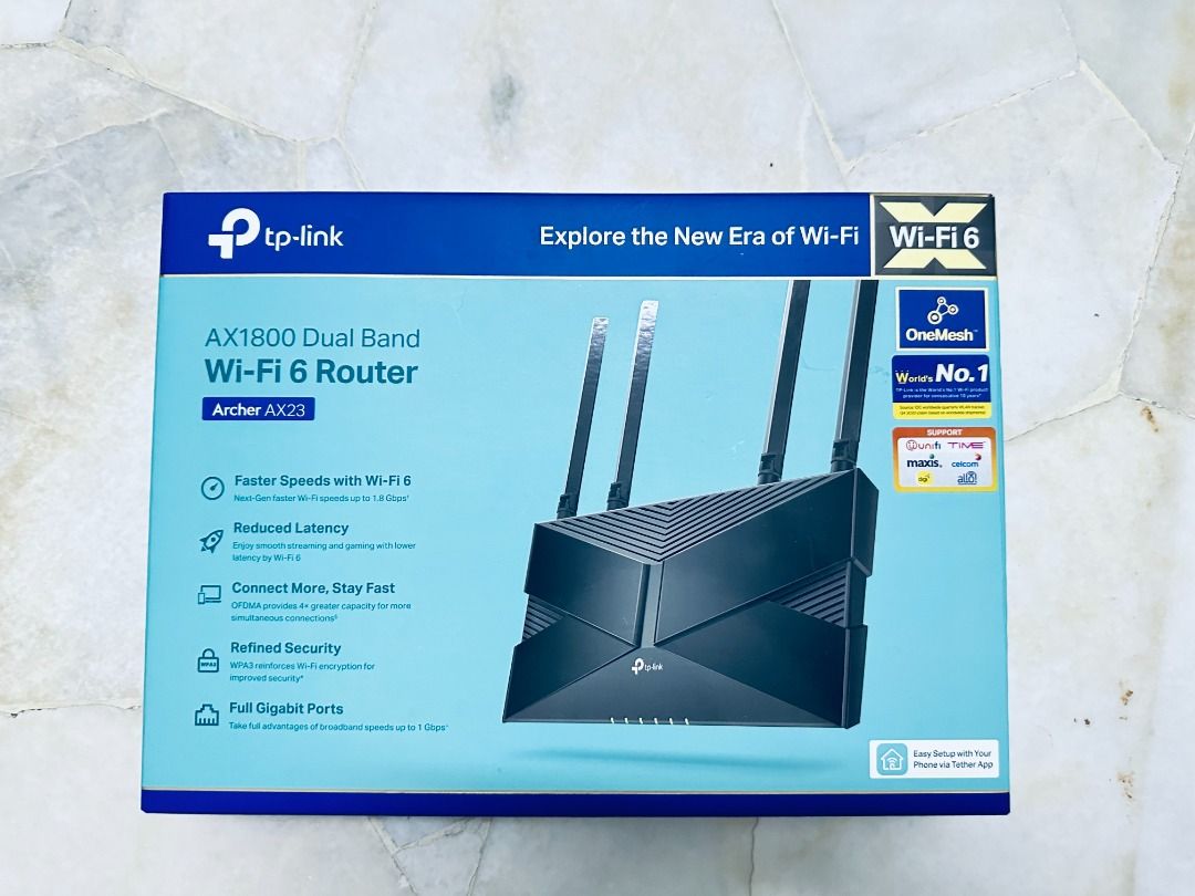 TPLINK AX1800 Dual band AX23 (WIFI 6 Router), Computers & Tech, Parts