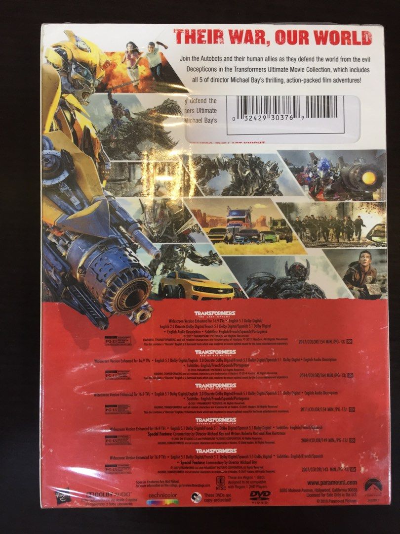  Transformers: The Ultimate 5-Movie Collection [DVD