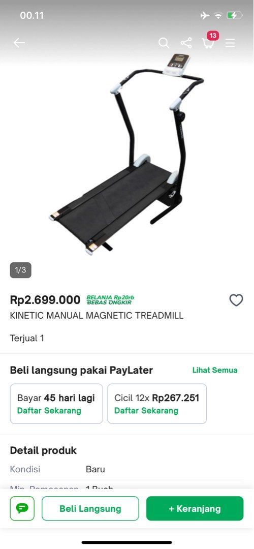 Treadmill manual on Carousell