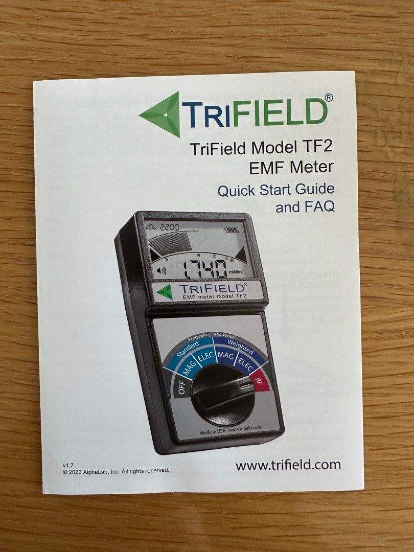 TriField EMF Meter TF2, Computers & Tech, Office & Business Technology