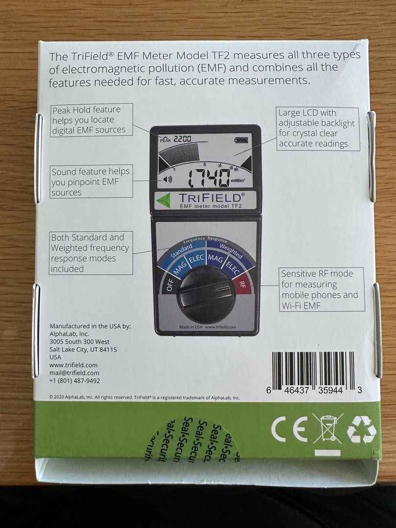 TriField EMF Meter TF2, Computers & Tech, Office & Business Technology