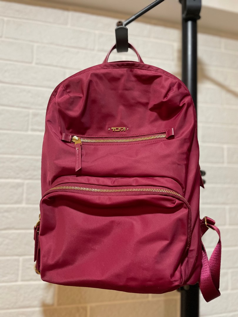 Tumi red 2025 backpack