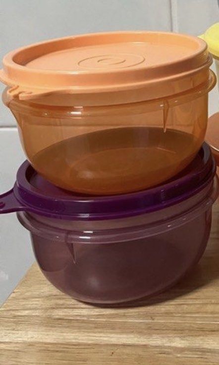 Small Strorage Tupperware Tupperware Small Round, Furniture & Home Living, Kitchenware ...