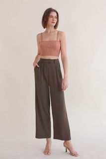 TWL Landi Waist Tab Pants Walnut