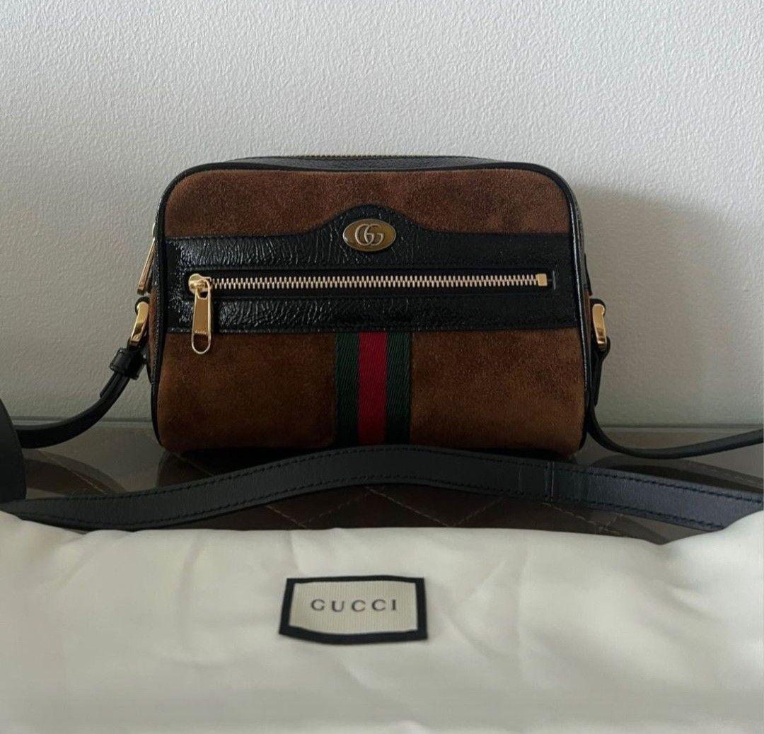 Gucci ophidia suede mini bag top