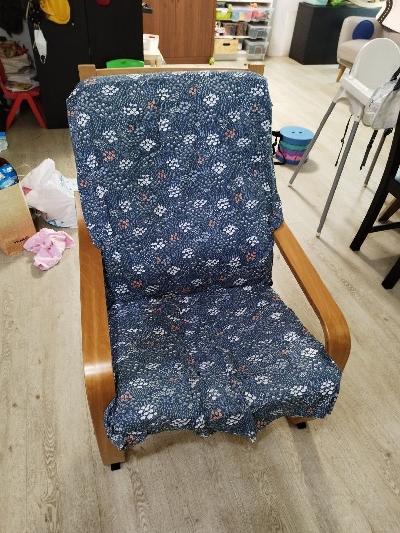 Used IKEA Poang Armchair, Furniture & Home Living, Furniture, Chairs on