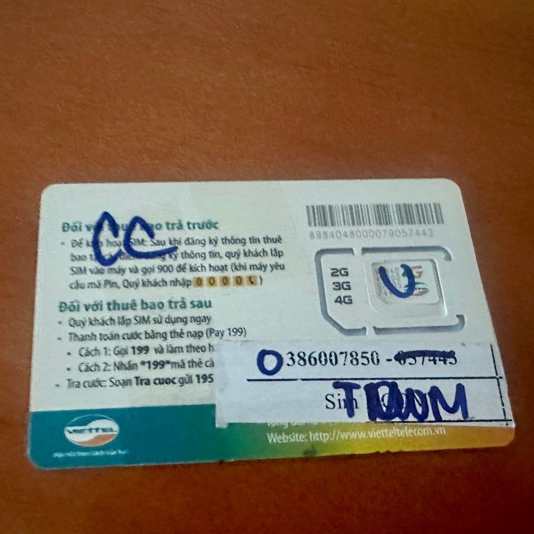 Vietnam SIM Card unlimited highspeed data 4G, Mobile Phones & Gadgets