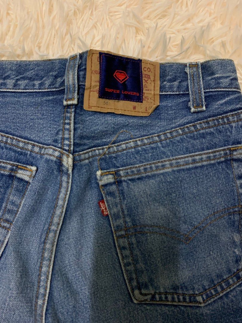 Vintage 80s Levis 501 X Super Lovers Japan Jeans Men S Fashion