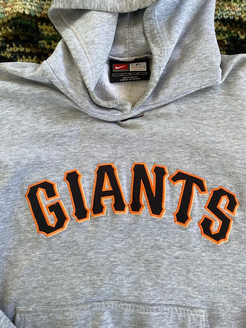 Vintage 90s Nike Center Swoosh Giants hoodie, Men's Fashion, Tops