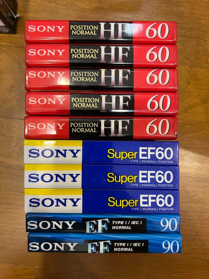 Vintage Cassette Tapes x 10 Sony, Audio, Other Audio Equipment on Carousell