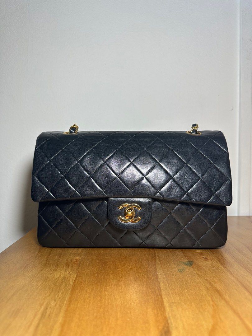 Vintage Chanel Medium Classic Flap in 24K GHW, Luxury, Bags & Wallets on  Carousell