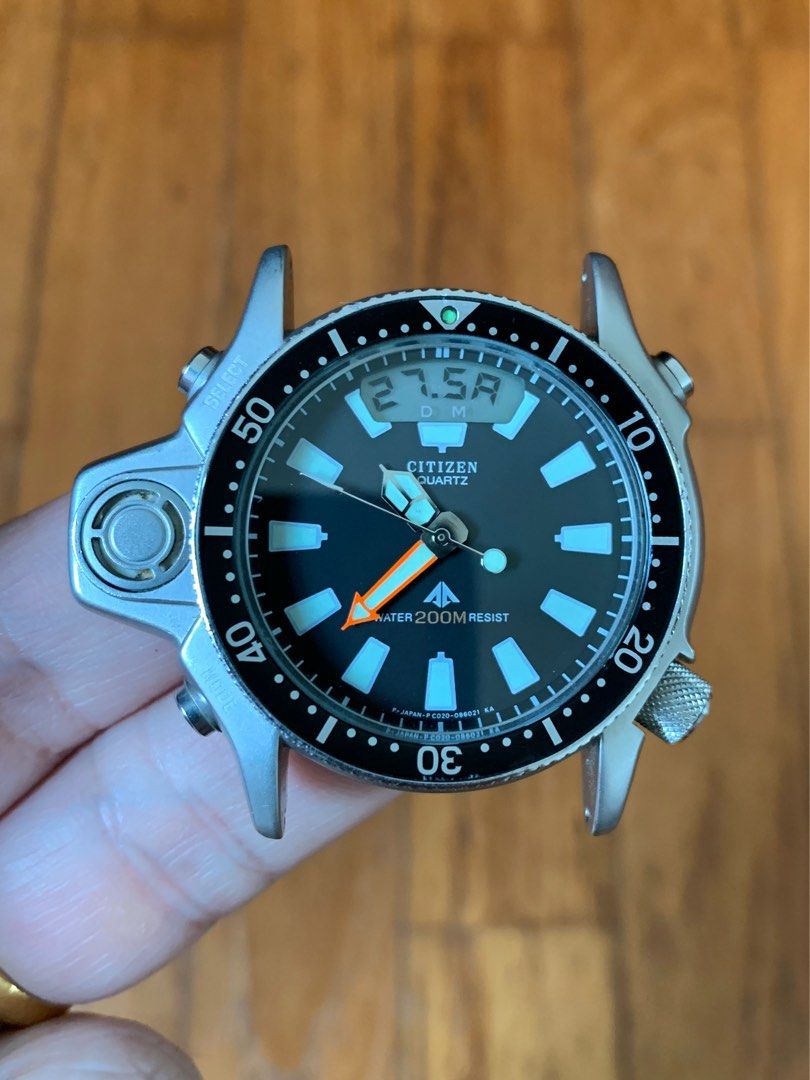 Vintage citizen aqualand dive watch top