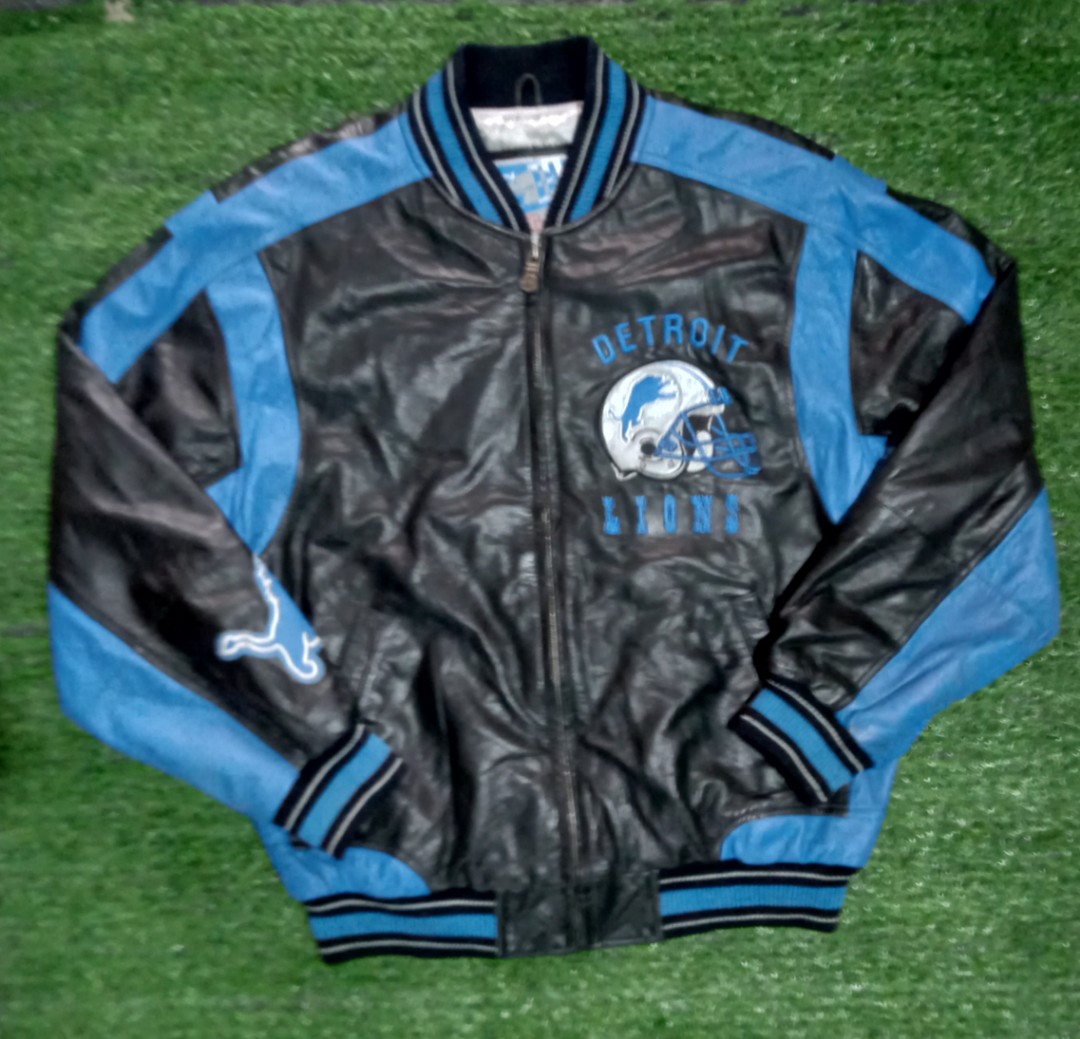 Vintage Detroit lions leather jacket, Men's Fashion, Coats, Jackets and  Outerwear on Carousell