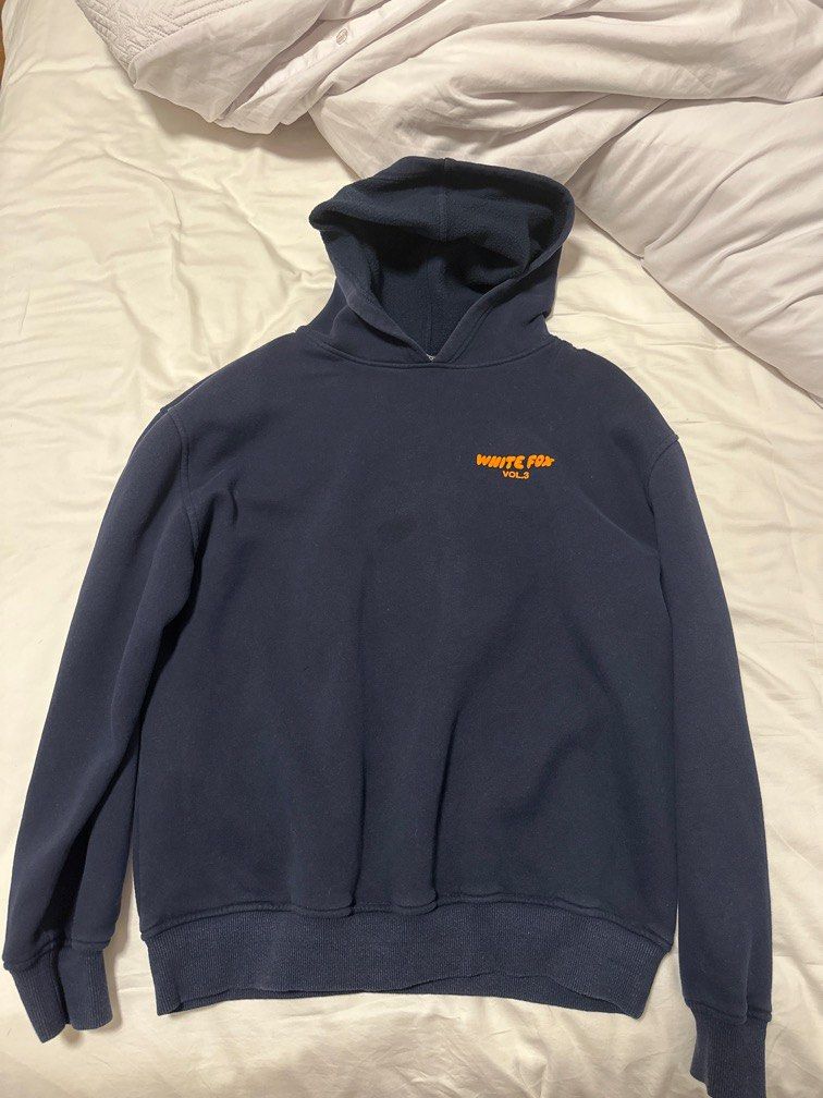White fox hoodie top